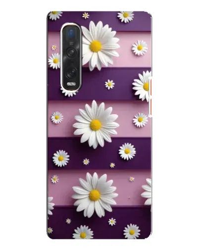 Чехол для OPPO Find X3 Pro с картинкой «Ромашки на фиолетовом» Чехол для OPPO Find X3 Pro с картинкой «Ромашки на фиолетовом»
