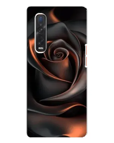Чехол для OPPO Find X3 Pro с картинкой «Шелковая черная роза» Чехол для OPPO Find X3 Pro с картинкой «Шелковая черная роза»