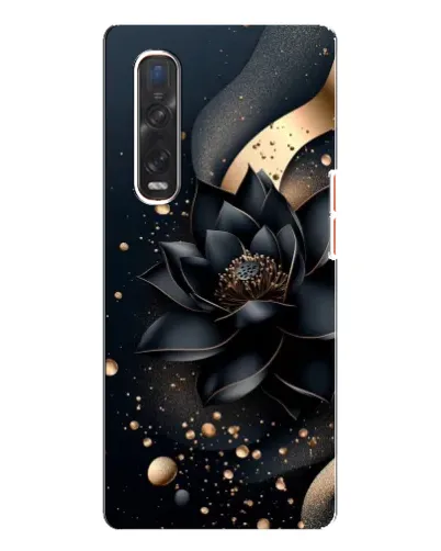 Чехол для OPPO Find X3 Pro с картинкой «Черный лотос» Чехол для OPPO Find X3 Pro с картинкой «Черный лотос»