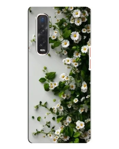 Чехол для OPPO Find X3 Pro с картинкой «Ветка мелких белых цветов» Чехол для OPPO Find X3 Pro с картинкой «Ветка мелких белых цветов»