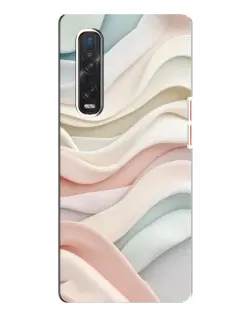 Чехол для OPPO Find X3 Pro с картинкой «Пастельные нежные волны»