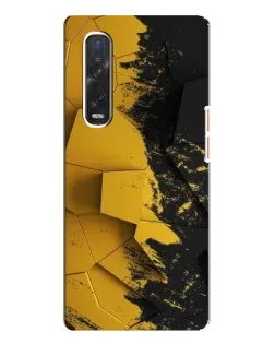 Чехол для OPPO Find X3 Pro с картинкой «Золотые осколки геометрии»
