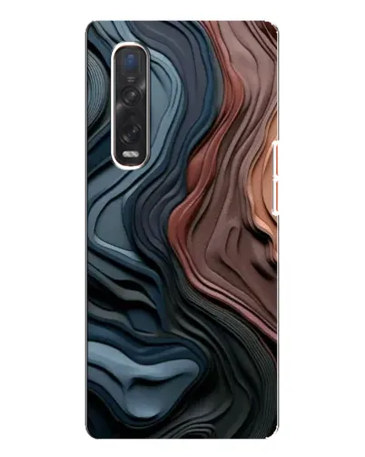 Чехол для OPPO Find X3 Pro с картинкой «Цветные волны каньона» Чехол для OPPO Find X3 Pro с картинкой «Цветные волны каньона»