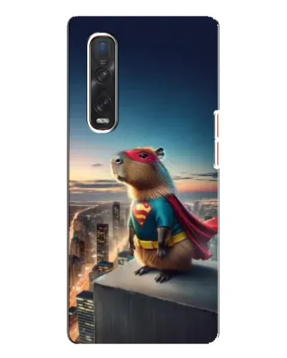 Чехол для OPPO Find X3 Pro с картинкой «Капи-мен супергерой»