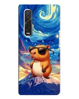 Чехол для OPPO Find X3 Pro с картинкой «Капибара Ван Гога»
