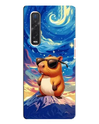 Чехол для OPPO Find X3 Pro с картинкой «Капибара Ван Гога»