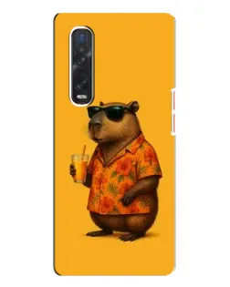 Чехол для OPPO Find X3 Pro с картинкой «Капибара на отдыхе»