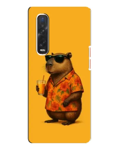 Чехол для OPPO Find X3 Pro с картинкой «Капибара на отдыхе»