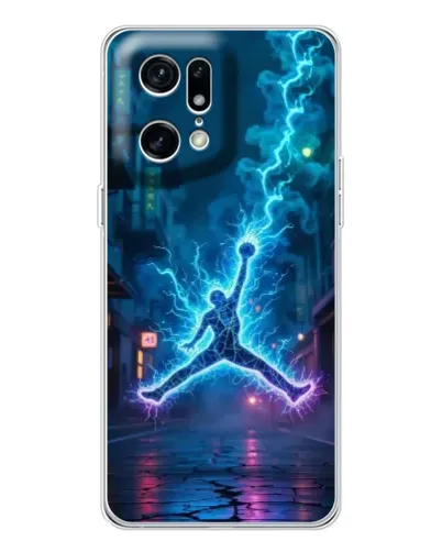 Чехол для OPPO Find X5 Pro с картинкой «Jordan Gold Jumpman»