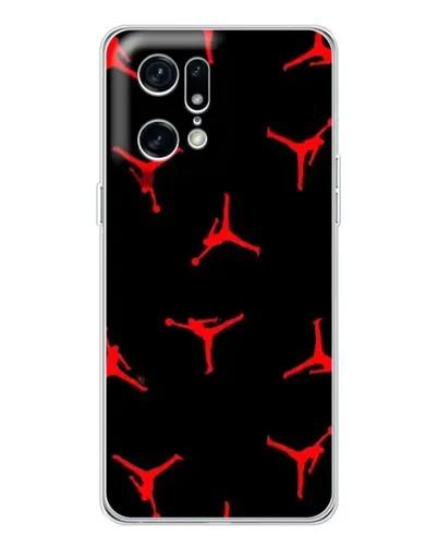 Чехол для OPPO Find X5 Pro с картинкой «Jordan Red Pattern»
