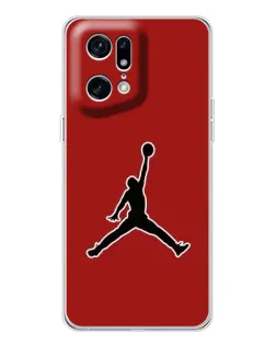 Чехол для OPPO Find X5 Pro с картинкой «Jordan Red Back»