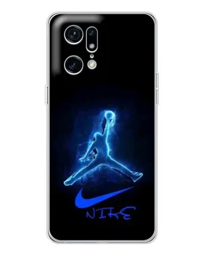 Чехол для OPPO Find X5 Pro с картинкой «Jordan Neon Blue»