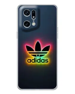 Чохол для OPPO Find X5 Pro з картинкою «Неоновий Adidas»