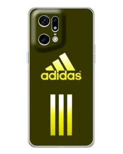 Чехол для OPPO Find X5 Pro с картинкой «Оливковый градиент Adidas»