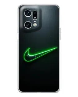 Чохол для OPPO Find X5 Pro з картинкою «Неоновий контур Nike» Чохол для OPPO Find X5 Pro з картинкою «Неоновий контур Nike»