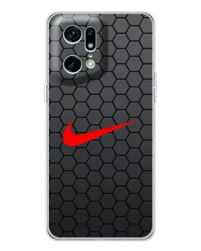 Чехол для OPPO Find X5 Pro с картинкой «Nike — карбоновая сетка»