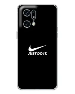 Чехол для OPPO Find X5 Pro с картинкой «Минимализм от Nike» Чехол для OPPO Find X5 Pro с картинкой «Минимализм от Nike»