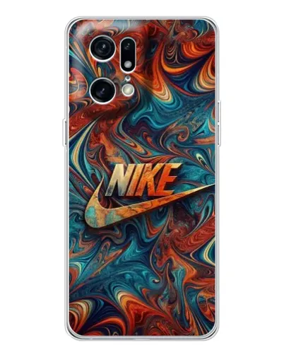 Чехол для OPPO Find X5 Pro с картинкой «Nike в абстракции»