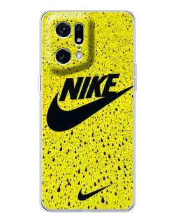 Чехол для OPPO Find X5 Pro с картинкой «Желтый текстурный Nike» Чехол для OPPO Find X5 Pro с картинкой «Желтый текстурный Nike»