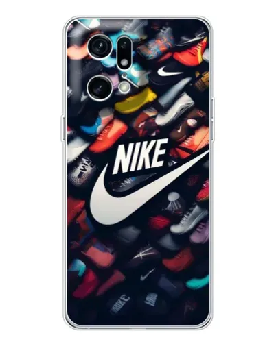 Чехол для OPPO Find X5 Pro с картинкой «Коллекция кроссовок Nike»