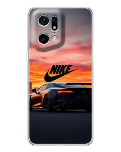 Чехол для OPPO Find X5 Pro с картинкой «Nike и суперкар»