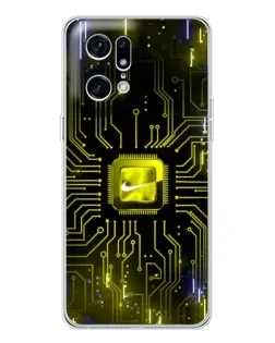 Чехол для OPPO Find X5 Pro с картинкой «Nike — золотая искра» Чехол для OPPO Find X5 Pro с картинкой «Nike — золотая искра»