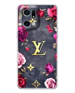 Чехол для OPPO Find X5 Pro с картинкой «Цветочный Louis Vuitton»