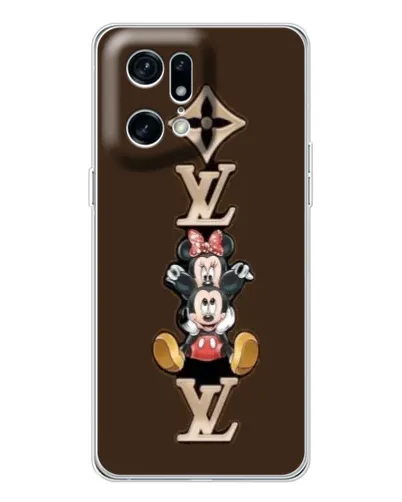 Чехол для OPPO Find X5 Pro с картинкой «LV и Микки Маус» Чехол для OPPO Find X5 Pro с картинкой «LV и Микки Маус»