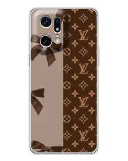 Чехол для OPPO Find X5 Pro с картинкой «Louis Vuitton — банты»
