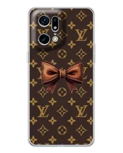Чехол для OPPO Find X5 Pro с картинкой «LV с бантом»