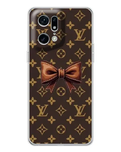 Чехол для OPPO Find X5 Pro с картинкой «LV с бантом» Чехол для OPPO Find X5 Pro с картинкой «LV с бантом»