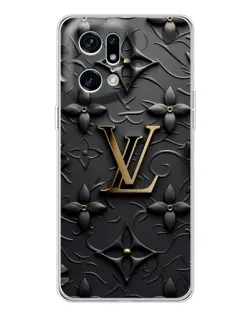 Чехол для OPPO Find X5 Pro с картинкой «Кожаная текстура LV»