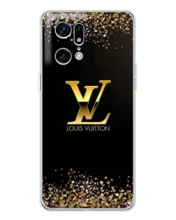 Чехол для OPPO Find X5 Pro с картинкой «LV — золотые искры»