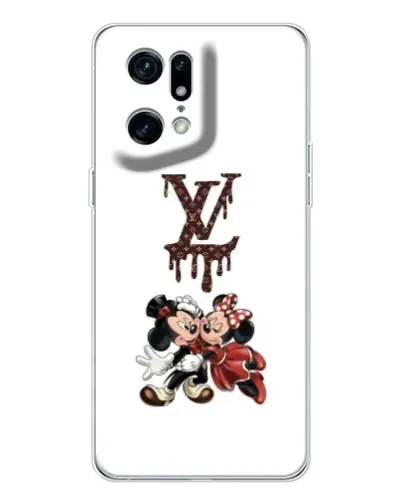 Чехол для OPPO Find X5 Pro с картинкой «LV и Микки Маус» Чехол для OPPO Find X5 Pro с картинкой «LV и Микки Маус»