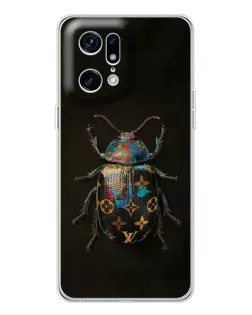 Чехол для OPPO Find X5 Pro с картинкой «LV — мраморный принт»