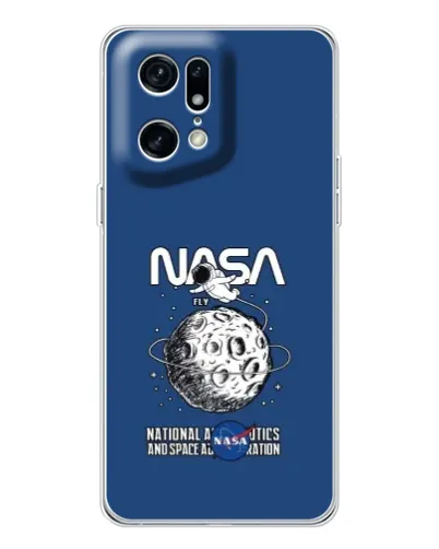 Чехол для OPPO Find X5 Pro с картинкой «NASA — лунная миссия» Чехол для OPPO Find X5 Pro с картинкой «NASA — лунная миссия»