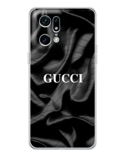 Чехол для OPPO Find X5 Pro с картинкой «Gucci — шелковые волны» Чехол для OPPO Find X5 Pro с картинкой «Gucci — шелковые волны»