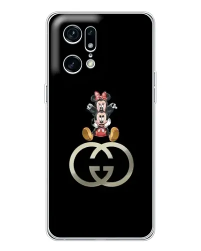 Чехол для OPPO Find X5 Pro с картинкой «Минни Маус на лого» Чехол для OPPO Find X5 Pro с картинкой «Минни Маус на лого»