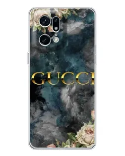 Чехол для OPPO Find X5 Pro с картинкой «Абстрактные цветы Gucci» Чехол для OPPO Find X5 Pro с картинкой «Абстрактные цветы Gucci»