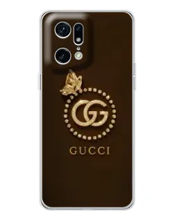 Чехол для OPPO Find X5 Pro с картинкой «Gucci — золотая бабочка» Чехол для OPPO Find X5 Pro с картинкой «Gucci — золотая бабочка»