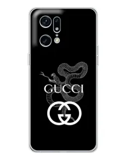 Чехол для OPPO Find X5 Pro с картинкой «Gucci — серебряная змея» Чехол для OPPO Find X5 Pro с картинкой «Gucci — серебряная змея»