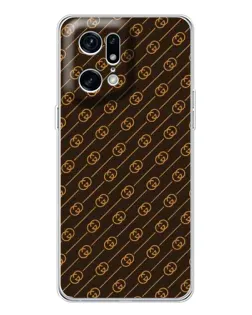 Чехол для OPPO Find X5 Pro с картинкой «Gucci — золотые диагонали» Чехол для OPPO Find X5 Pro с картинкой «Gucci — золотые диагонали»
