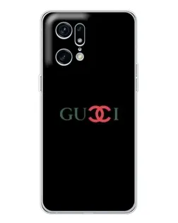 Чехол для OPPO Find X5 Pro с картинкой «Gucci — красный градиент» Чехол для OPPO Find X5 Pro с картинкой «Gucci — красный градиент»