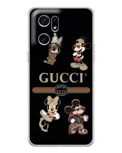 Чехол для OPPO Find X5 Pro с картинкой «Gucci — герои Disney и монограмма» Чехол для OPPO Find X5 Pro с картинкой «Gucci — герои Disney и монограмма»