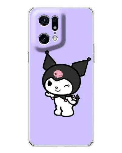 Чехол для OPPO Find X5 Pro с картинкой «Классическая Kuromi»