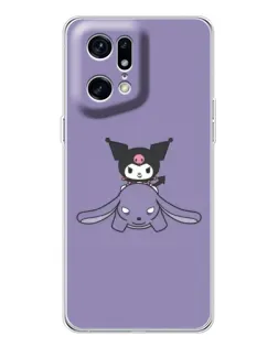 Чехол для OPPO Find X5 Pro с картинкой «Kuromi на лиловом фоне» Чехол для OPPO Find X5 Pro с картинкой «Kuromi на лиловом фоне»
