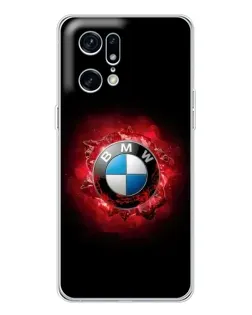 Чохол для OPPO Find X5 Pro з картинкою «Логотип BMW — спалах»