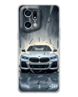 Чохол для OPPO Find X5 Pro з картинкою «BMW у світлі фар»