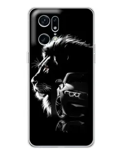 Чохол для OPPO Find X5 Pro з картинкою «BMW та лев»