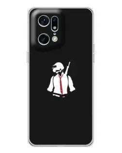 Чехол для OPPO Find X5 Pro с картинкой «PUBG — силуэт воина»